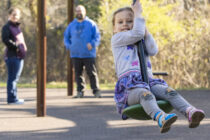 Girl playing at Discovery Playground