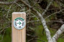 Coast to Coast trail sign at Burchell Farm