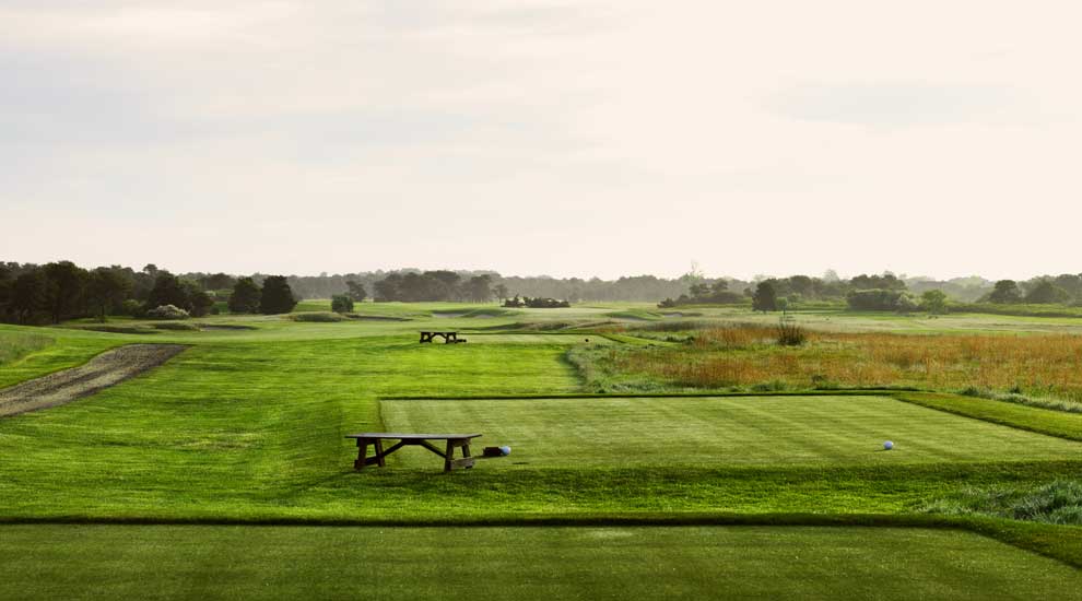 Miacomet Golf Course  view from the tee box